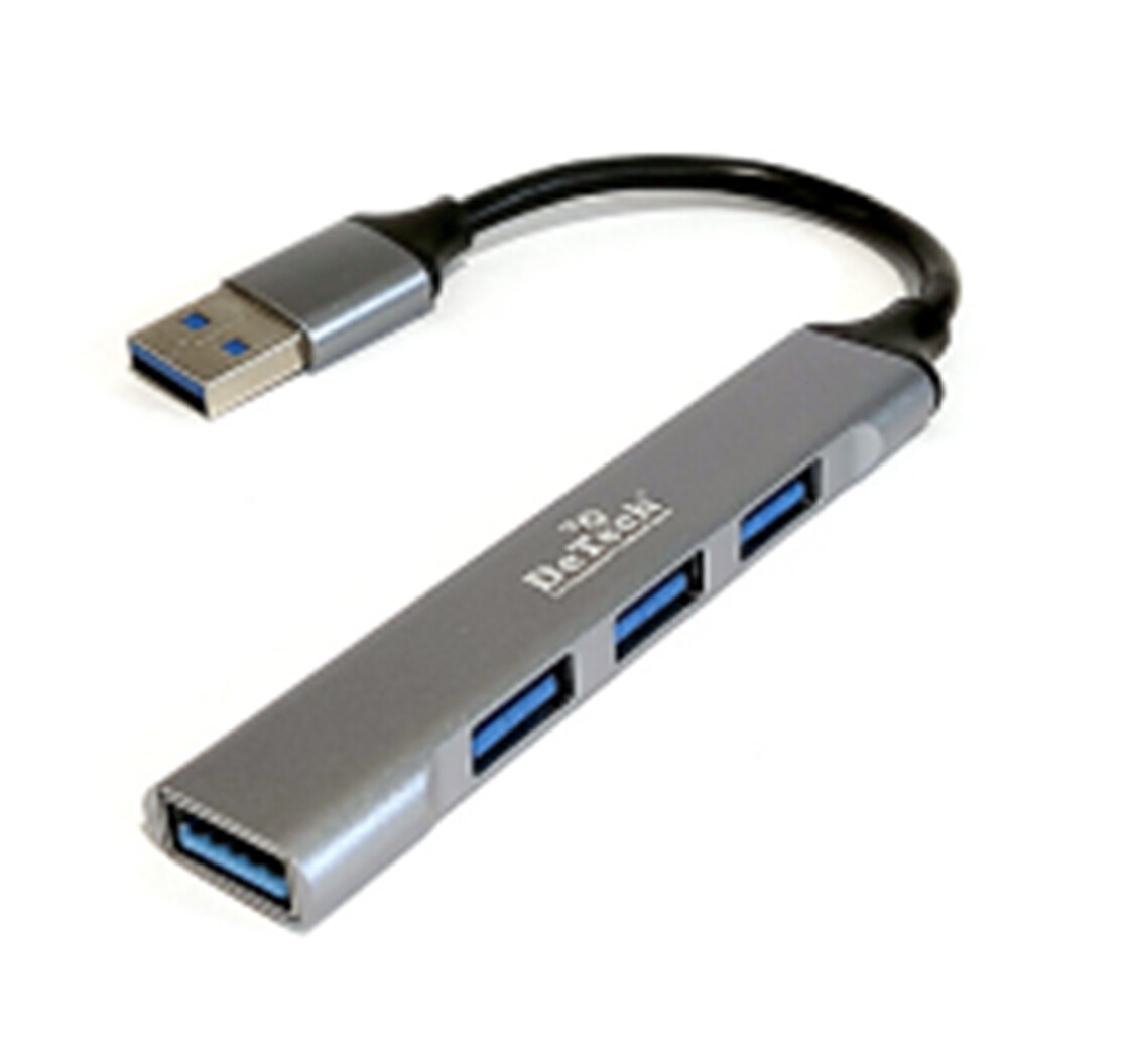 USB-хаб DeTech DT-HB408 1xUSB3.0, 3xUSB2.0