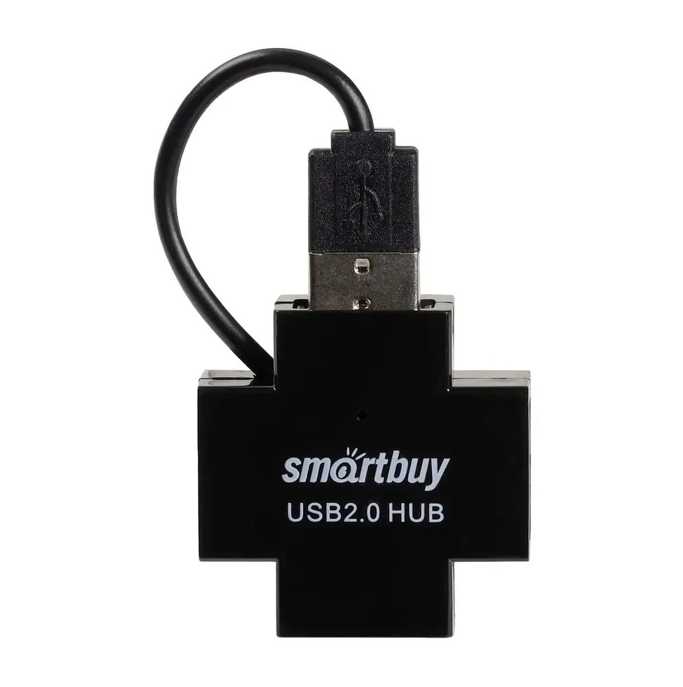 Xaб Smartbuy 6900 USB 2.0, 4 порта, черный