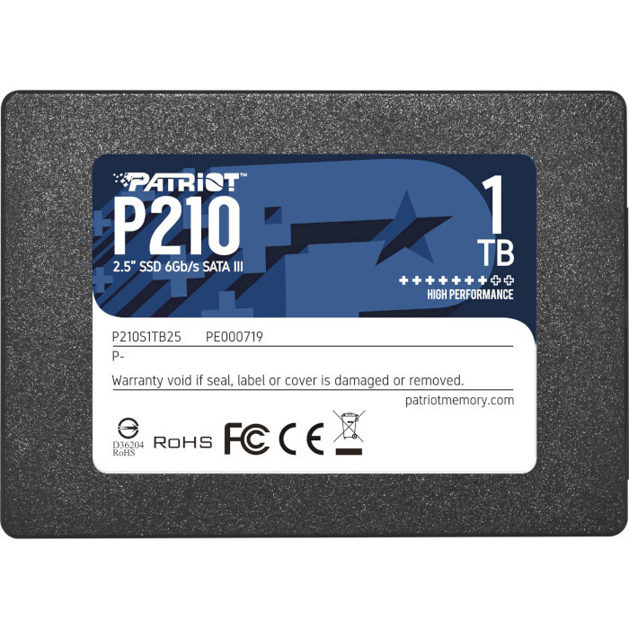 SSD диск PATRIOT P210 1TB 2.5" SATA (P210S1TB25)