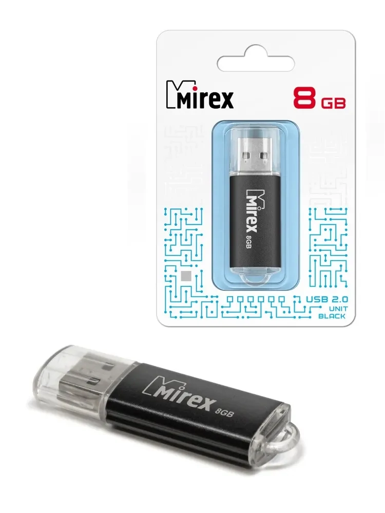 USB Флеш-накопитель MIREX UNIT BLACK 8GB
