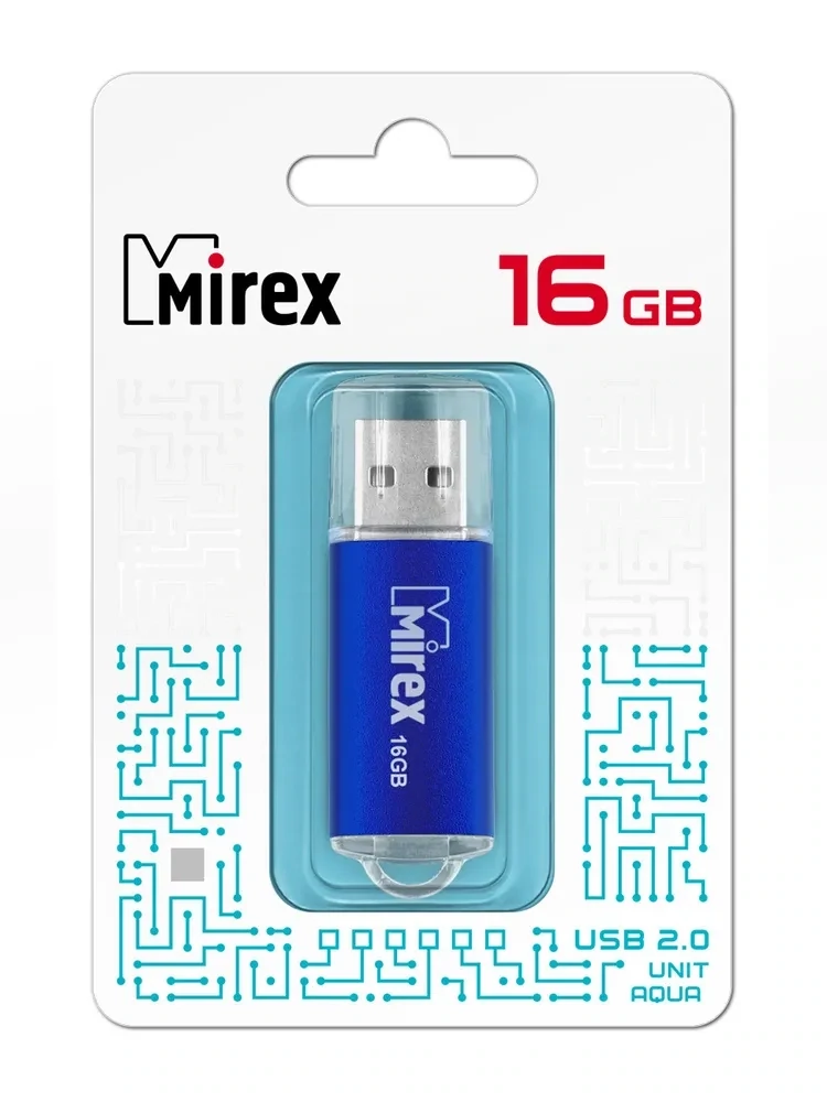 Mirex USB-флеш-накопитель Unit 16 ГБ, синий