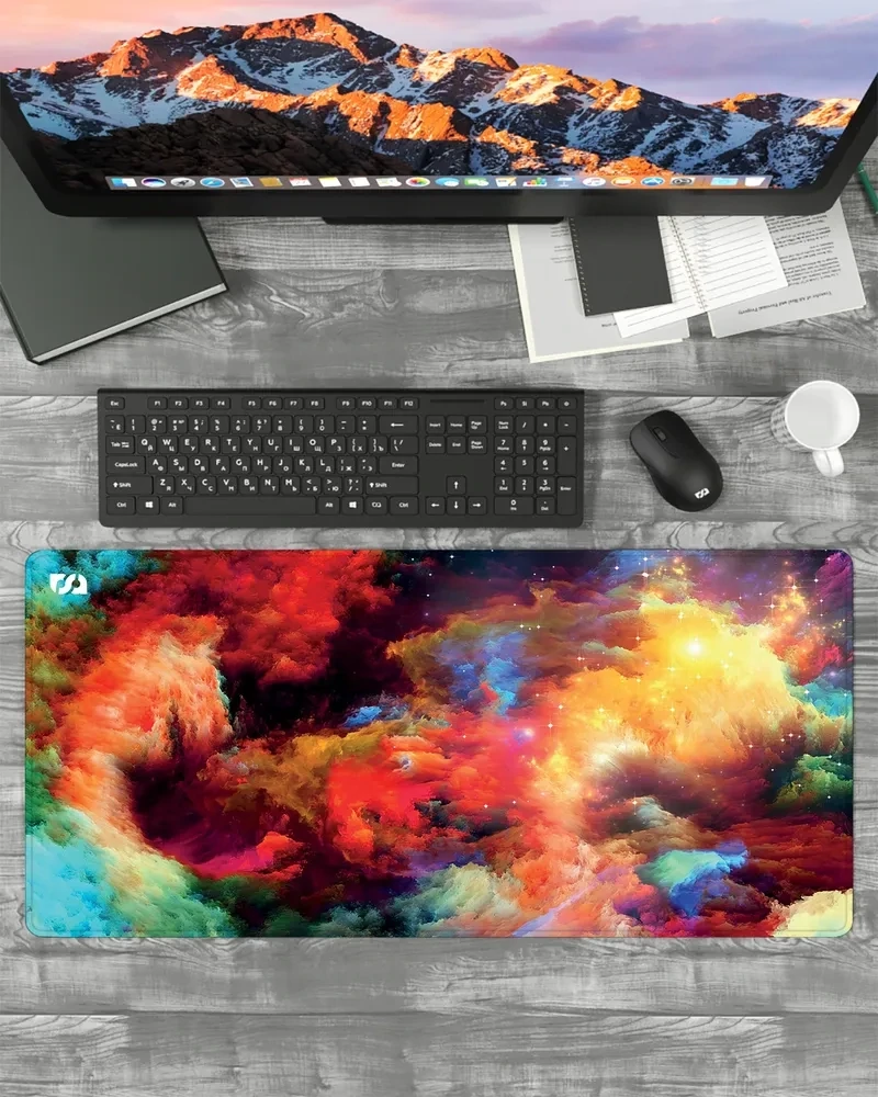 RSQ Игровой коврик для мыши Gaming XL, XXL, разноцветный