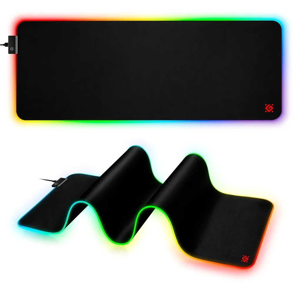 Игровой коврик Defender Ultra Light, с RGB подсветкой, 900*350*4мм
