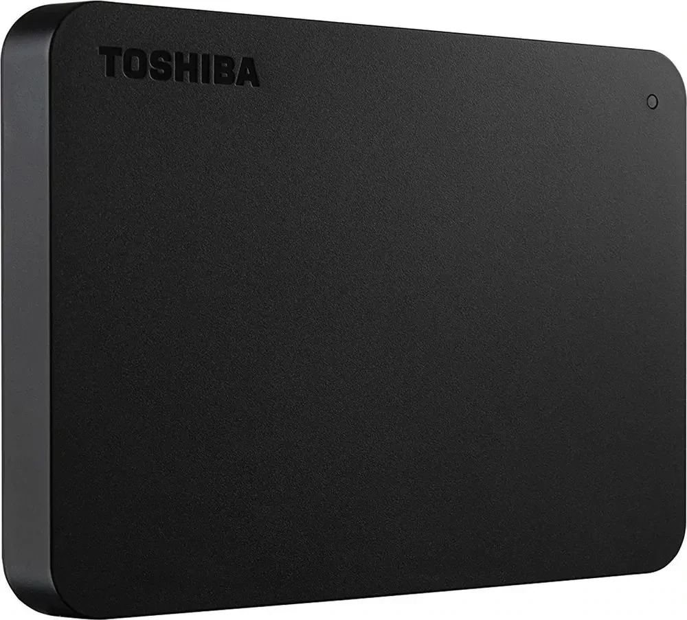 Toshiba 1 ТБ Внешний жесткий диск CANVIO BASICS (HDTB510EK3AA), черно-серый