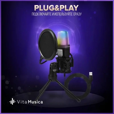 Микрофон для компьютера игровой Vita Musica