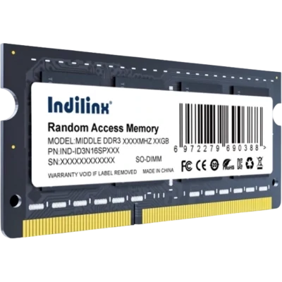 Оперативная память 8Gb DDR3 1600MHz Indilinx SO-DIMM (IND-ID3N16SP08X)
