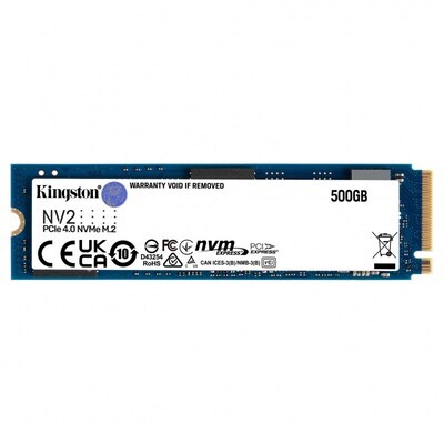 SSD накопитель 500Gb Kingston NV2 PCI-ex4, NVMe, M.2 2280 (SNV2S/500G)