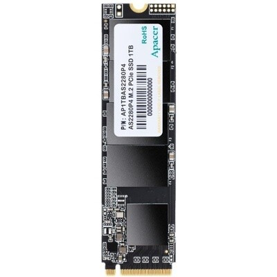 SSD диск Apacer M.2 AS2280P4 512 Гб PCIe Gen3x4, NVMe1.3 3D NAND (AP512GAS2280P4-1)
