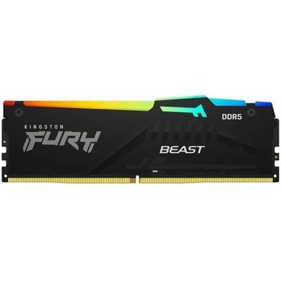 Оперативная память DIMM KINGSTON FURY Beast Black RGB 16GB DDR5-5600 (KF556C36BBEA-16)