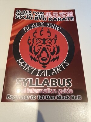 Replacement Karate Syllabus Book