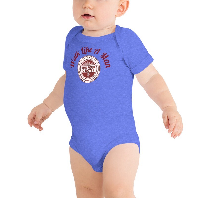 &quot;Walk Like A Man&quot; w/logo onesie!