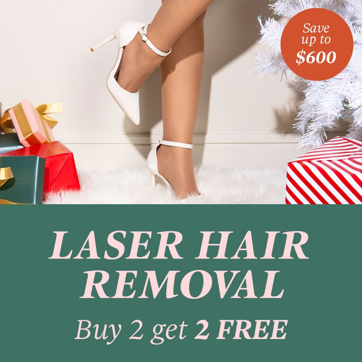 Buy 2 Get 2 Free: Laser Hair Removal