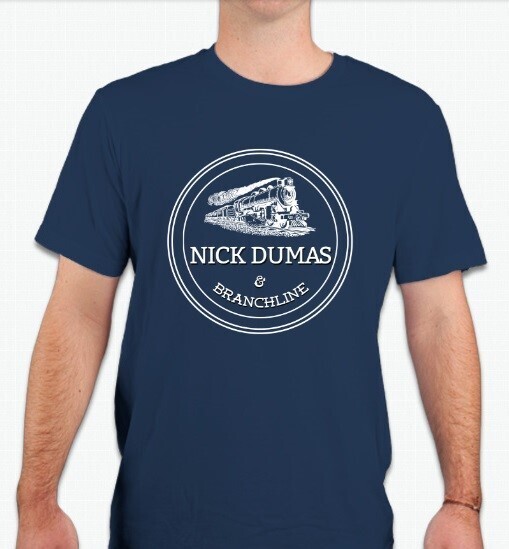 Nick Dumas &amp; Branchline Unisex T-shirt (Navy Blue)