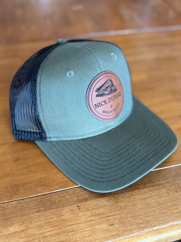 Nick Dumas &amp; Branchline Leather Patch Mesh Trucker Cap