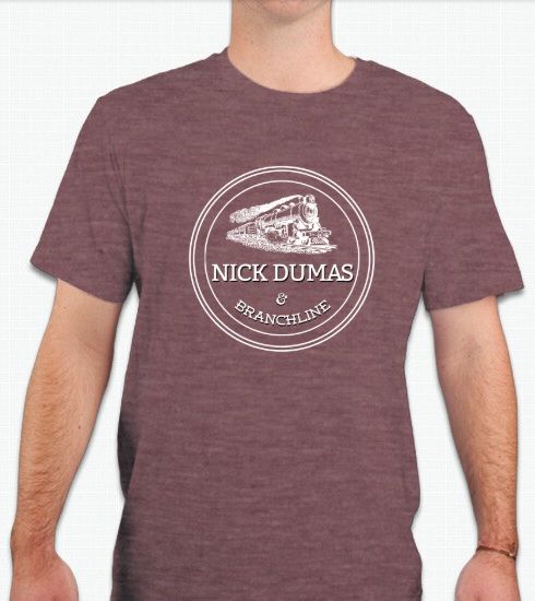 Nick Dumas &amp; Branchline Unisex T-shirt (Heather Maroon)