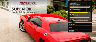 Renegade color stable, non-reflective films

(GOOD)