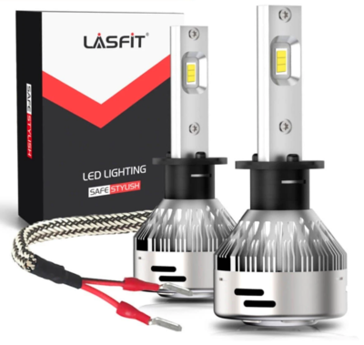 LA plus Series H1 LED Head light bulb Fog Light 60W 6000LM 6000K