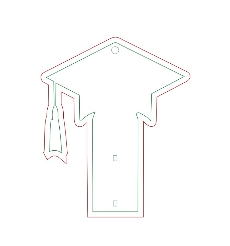 Money Holder Template Files Grad Hat, Cake and Heart/Arrow  NO PHYSICAL PRODUCTS