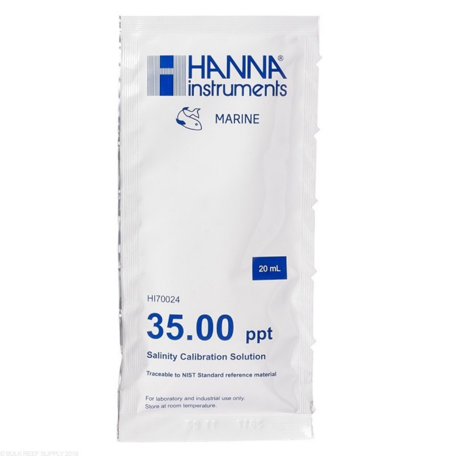 Hanna Instruments 35 ppt Salinity Calibration Solution Sachet (20ML)