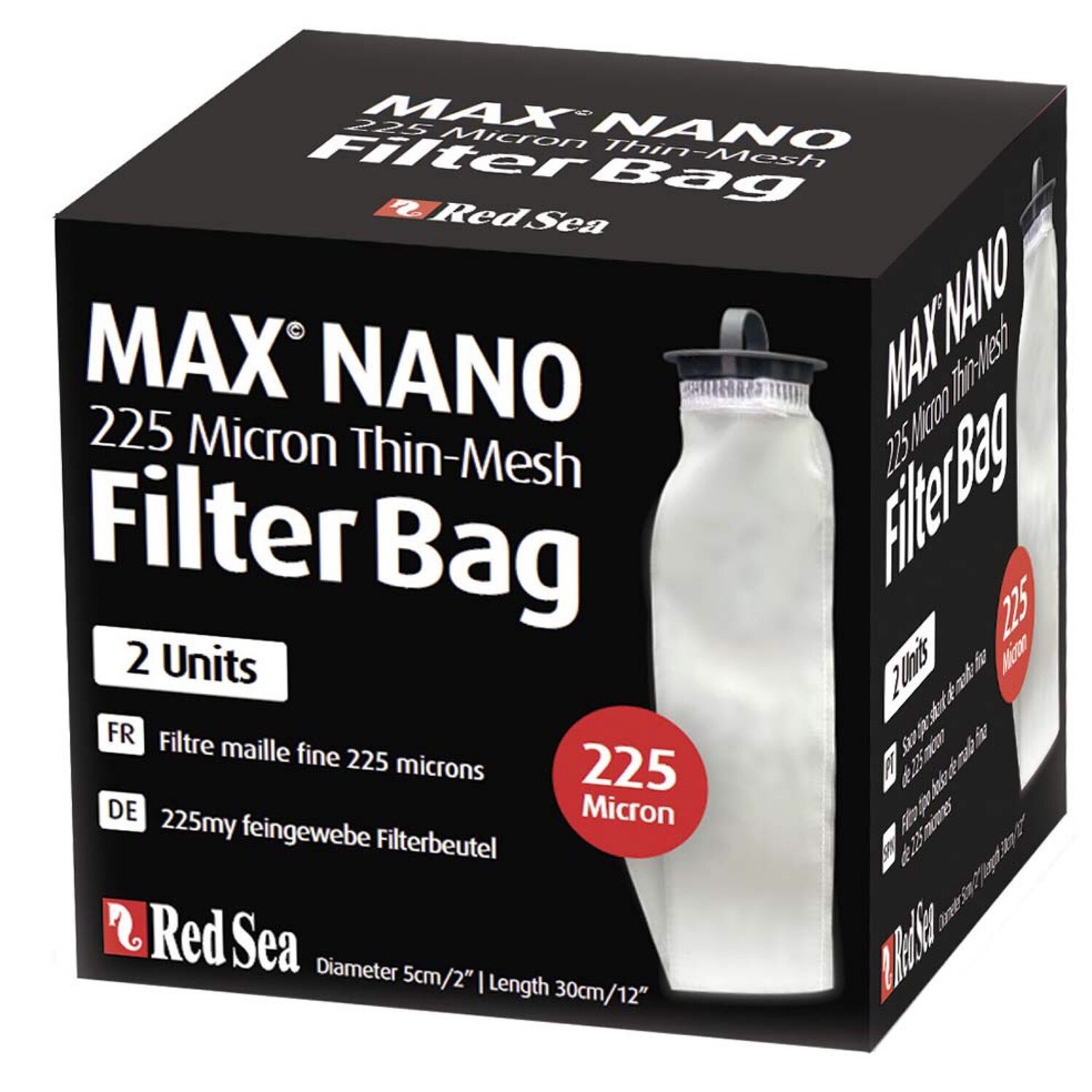 Red Sea Max Nano Thin-Mesh Filter Bag 225 Micron - 2 pack