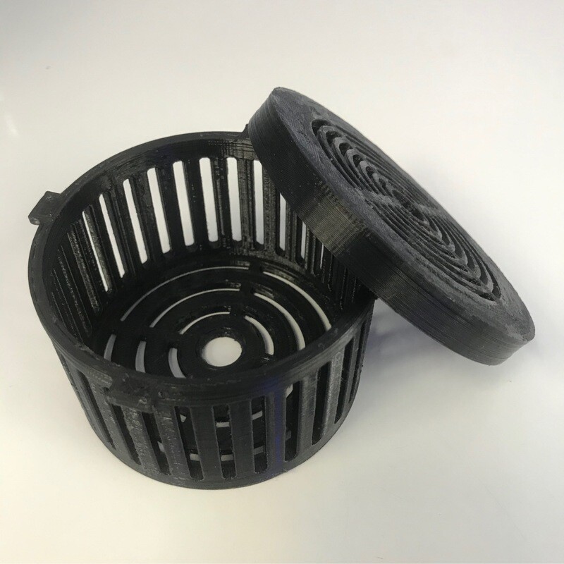 Coral/Mushroom frag mount cage enclosure