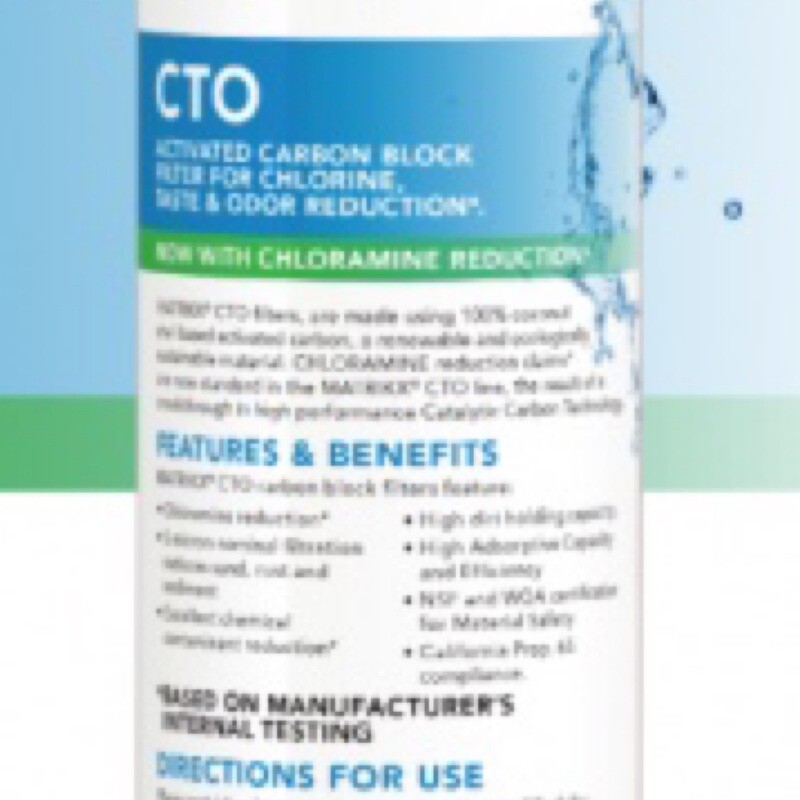 Matrikx Carbon Block 5 Micron CTO
