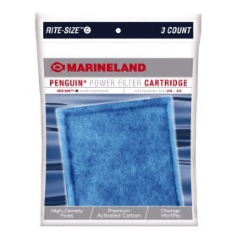 Marineland Penguin Rite-Size Cartridge C 3pk