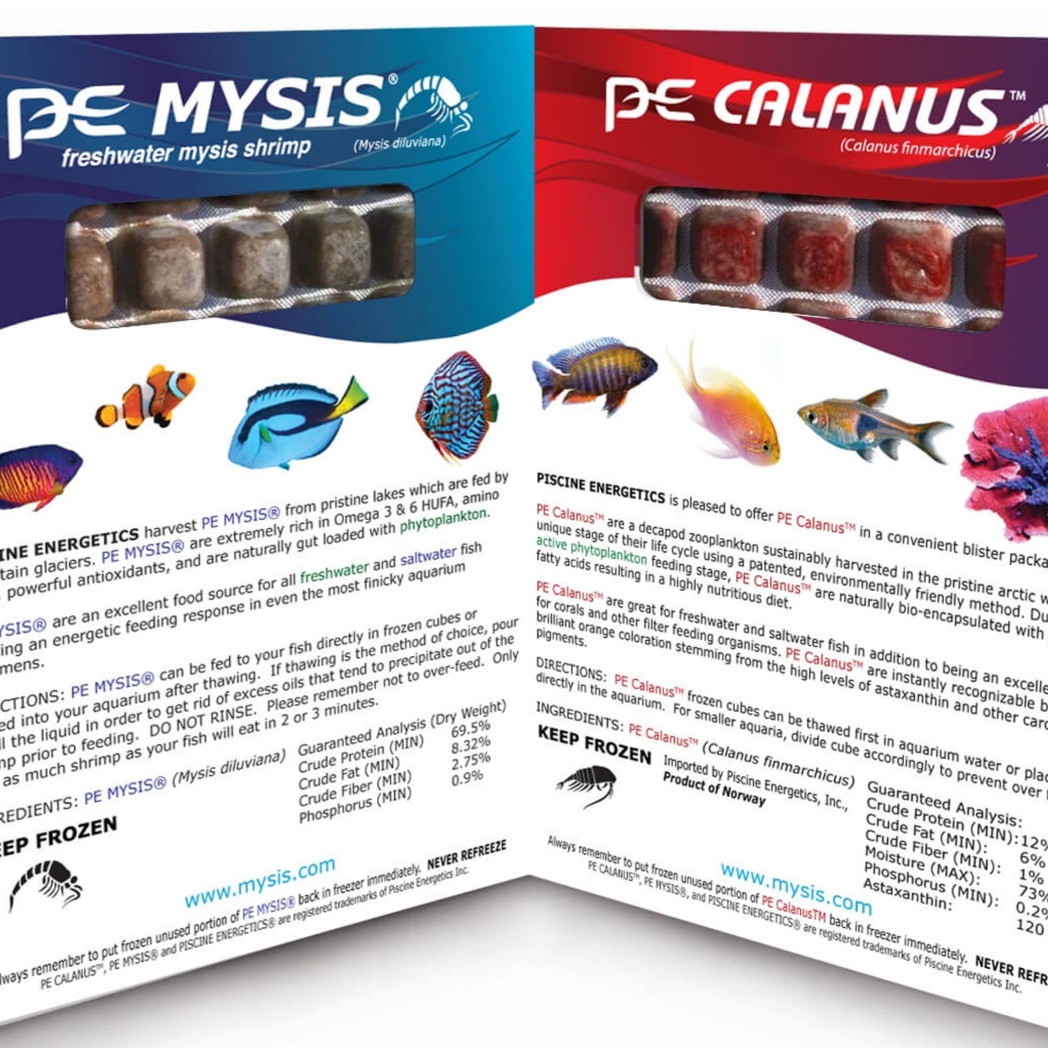 PE Mysis & Calanus Blister Twin Pack 8oz