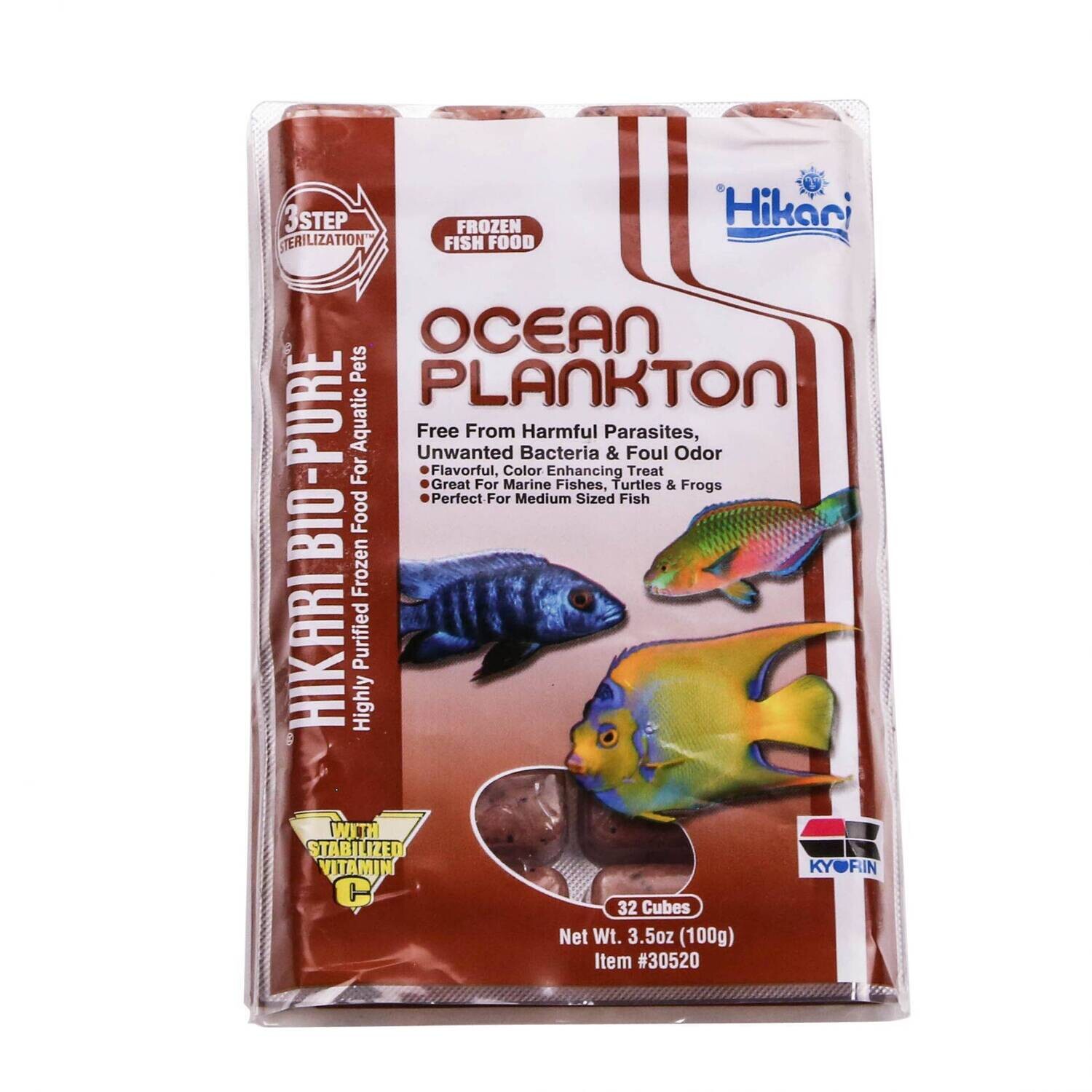 Hikari Bio-Pure Frozen Ocean Plankton, Size: 3.5 oz cubes
