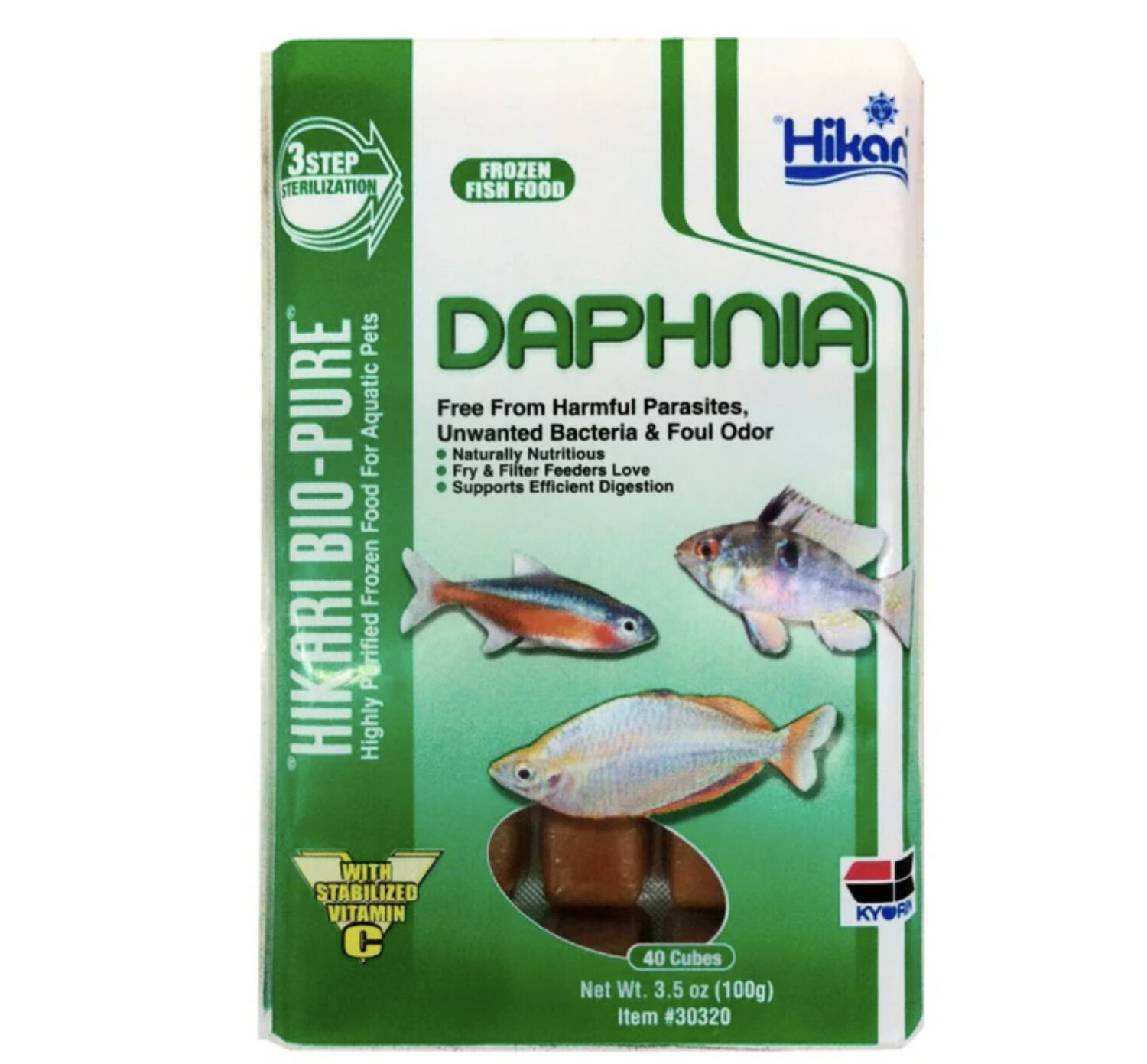 Hikari Bio-Pure Frozen Daphnia 3.5 oz cubes