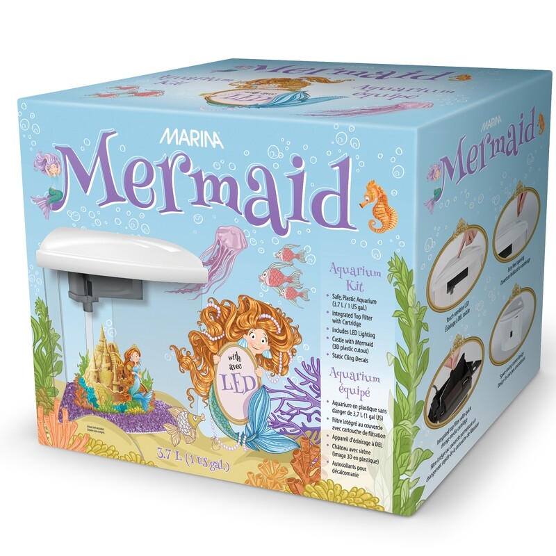 Marina Mermaid 1 US gal.(3.78L) Aquarium Kit Marina Mermaid 1 US gal.(3.78L) Aquarium Kit