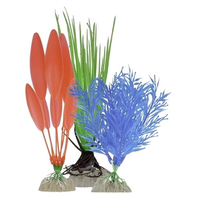 GloFish Plant Multipack SM Blue, MD Green, LG Orange