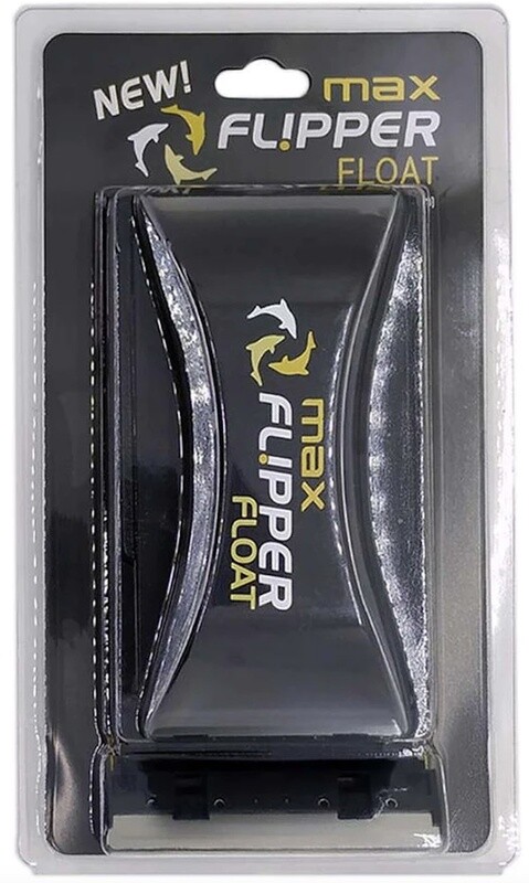 Flipper Max FLOAT 2 in 1 Magnetic Aquarium Algae Cleaner - 5-8&quot; to 1&quot; Glass or Acrylic Tanks