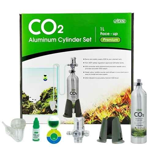 ISTA Premium 1 Litre CO2 Supply Set - Face Up