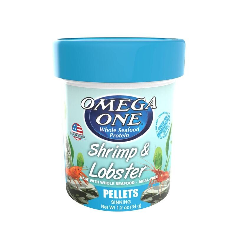 Omega One Shrimp &amp; Lobster Pellet, 1.2oz