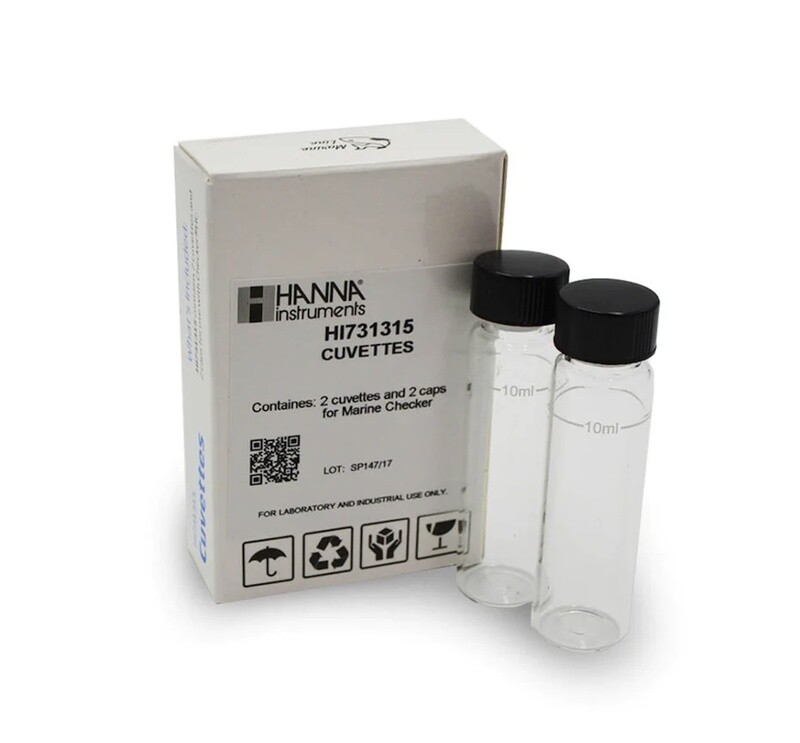 Hanna Instruments Glass Cuvettes and Caps - set of 2 (HI731315)