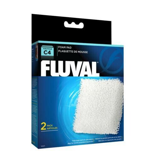 Fluval C4 Foam Pad,  Replacement Aquarium Filter Media, 2-Pack