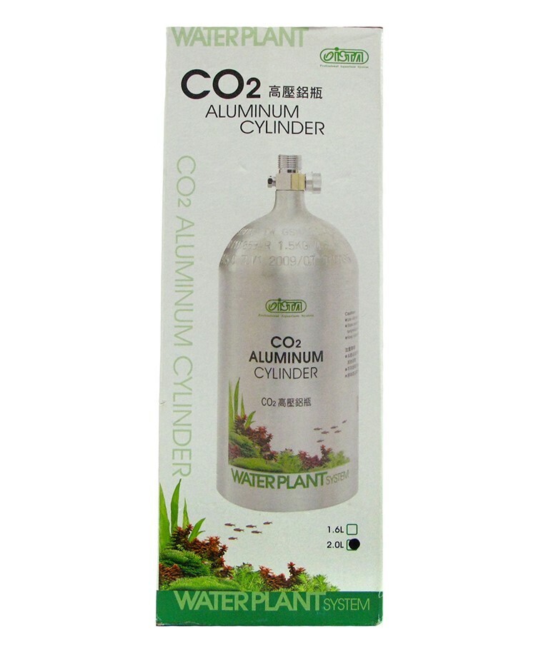 ISTA Aluminum CO2 Cylinder 2L - Face Up