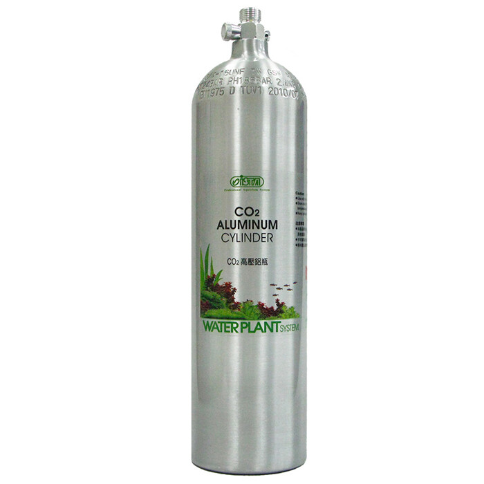 ISTA Aluminum CO2 Cylinder 3L - Face Up