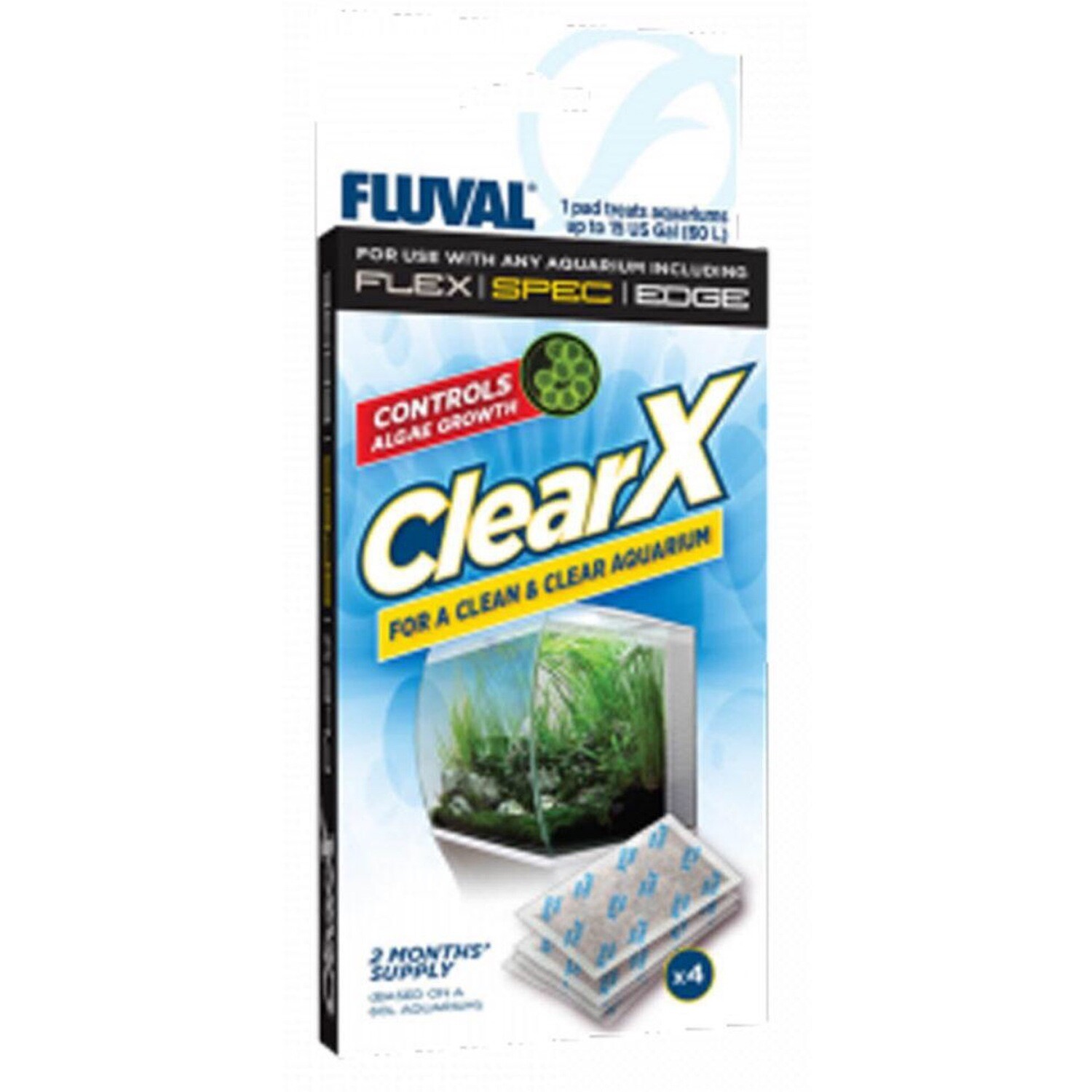 Fluval ClearX Filter Media Insert, 4-Pack