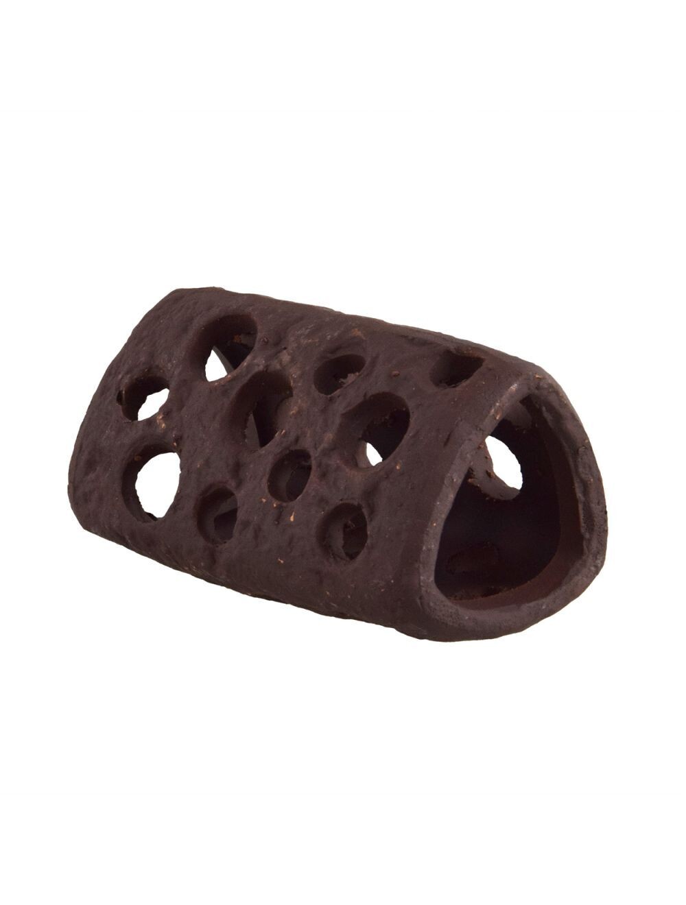Underwater Treasures Ceramic Tube - Holey - Orange