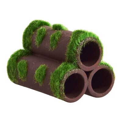 Underwater Treasures Ceramic Pipes - Mossy - 3&quot;