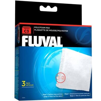 Fluval C3 Poly Foam Pad (3 Pack)