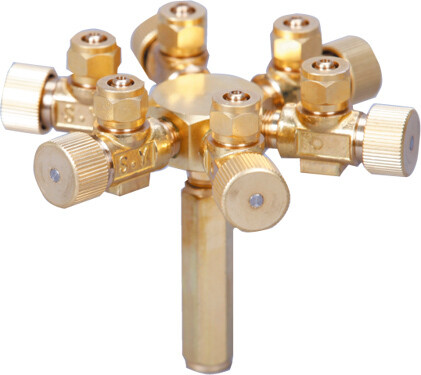 ISTA Metal CO2/Air Flow Regulator - 6 Ways