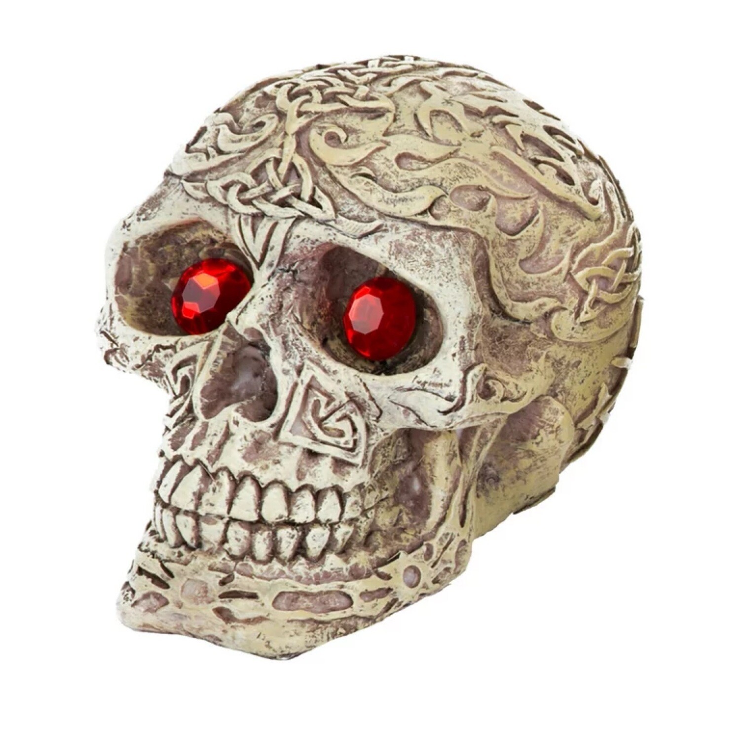 Penn-Plax Deco-Replicas Skull-Gazers Jewel Eyes Aquarium Ornament, Mini