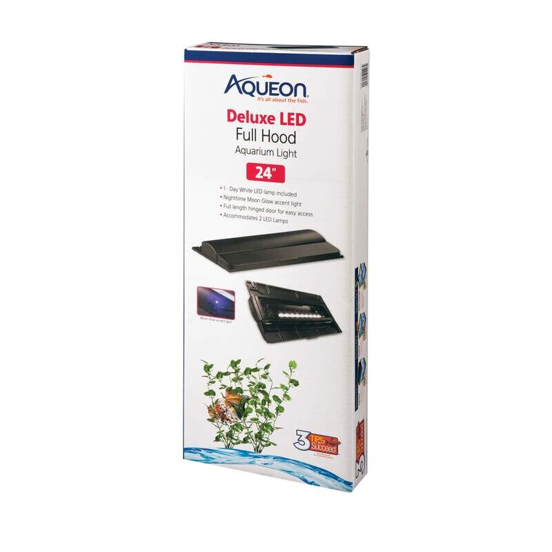 Aqueon Deluxe LED Full Aquarium Hood 24&quot;