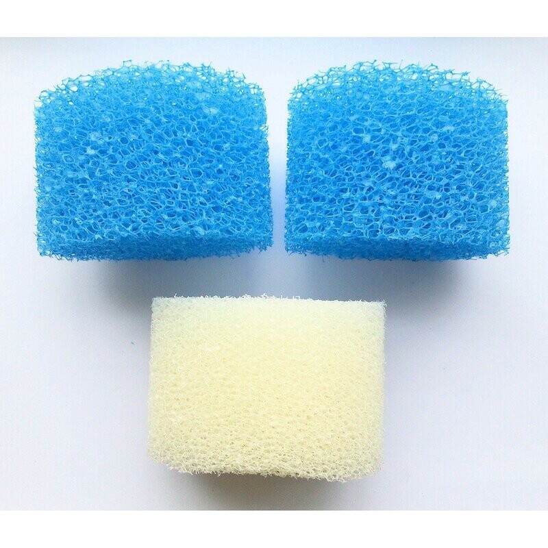 Sicce ADV Shark Sponge 2 Blue & 1 White Sicce ADV Shark Sponge 2 Blue & 1 White