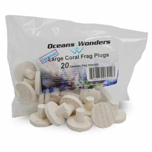 Oceans Wonders Ceramic Large Coral Frag Plugs 1.25&quot; (20 pc)