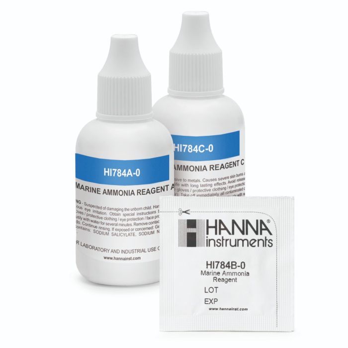 Hanna Instruments Marine Ammonia HC - HI784-25 Reagents (25 Tests)