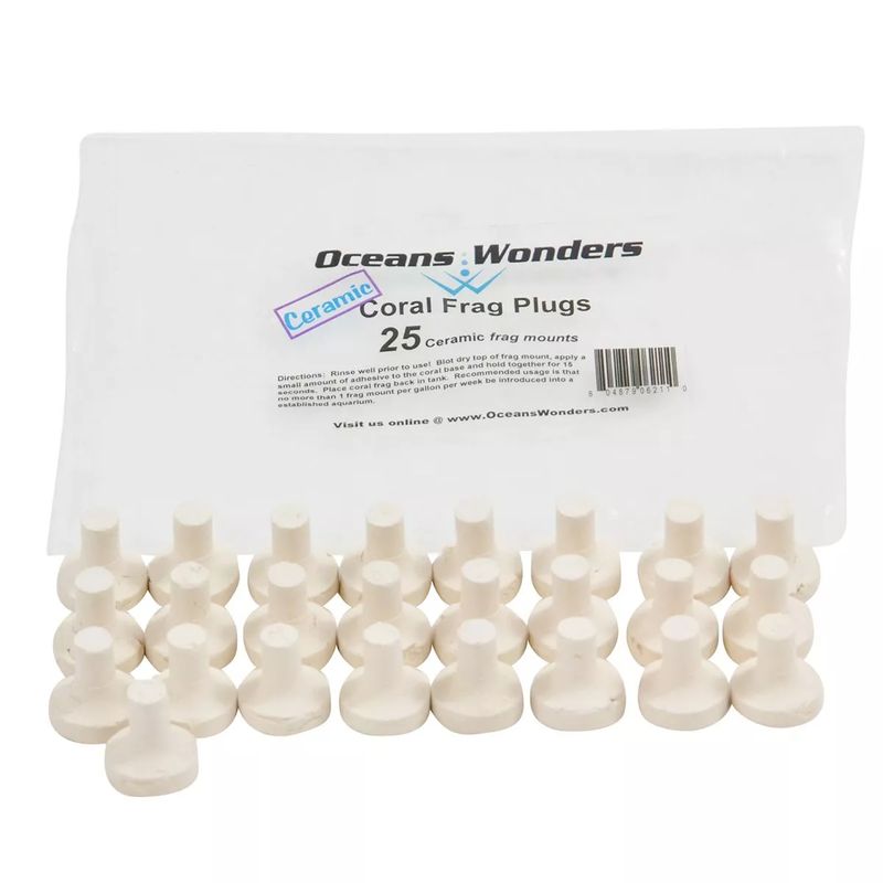 Oceans Wonders 25-Piece Coral Frag Plugs